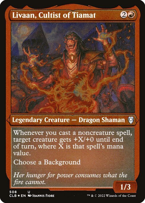Livaan, Cultist of Tiamat card from CLB #508