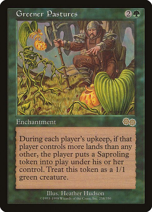 Greener Pastures card from USG #258