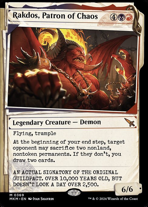 Rakdos, Patron of Chaos card from MKM #369