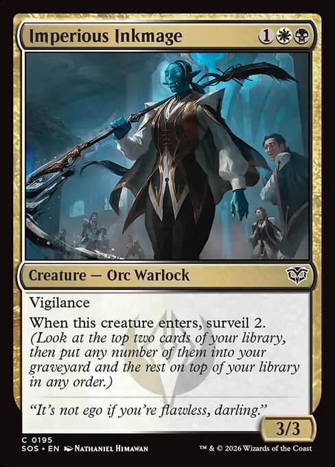 Imperious Inkmage card from SOS #195