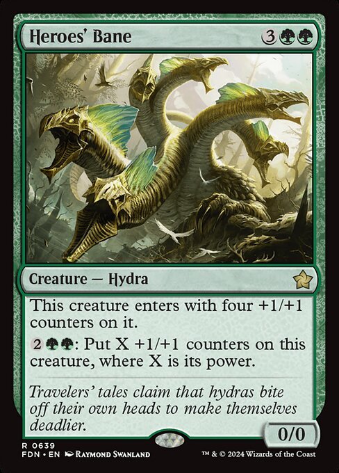 Heroes' Bane card from FDN #639