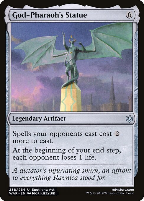 God-Pharaoh's Statue card from WAR #238