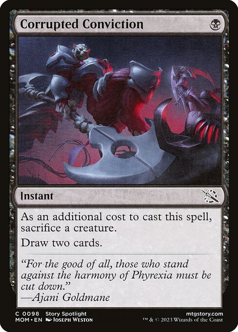 Corrupted Conviction card from MOM #98