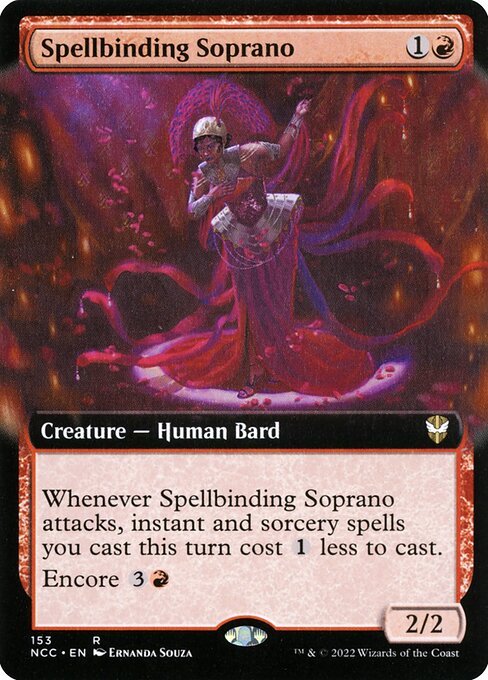 Spellbinding Soprano card from NCC #153