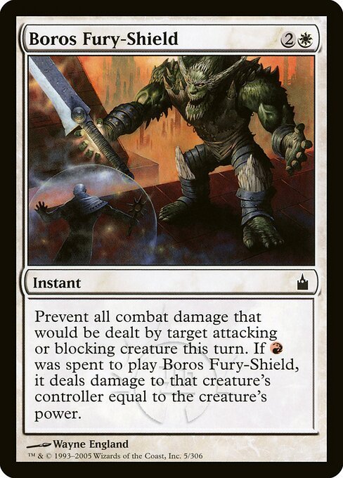 Boros Fury-Shield card from RAV #5
