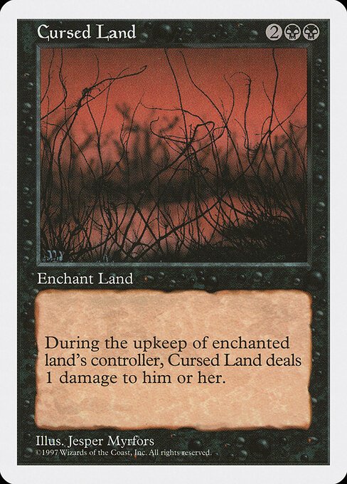 Cursed Land card from 5ED #product-2094