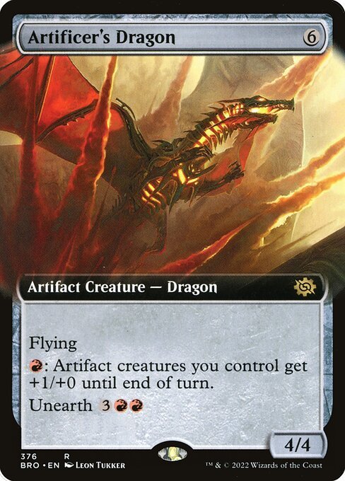 Artificer's Dragon card from BRO #376