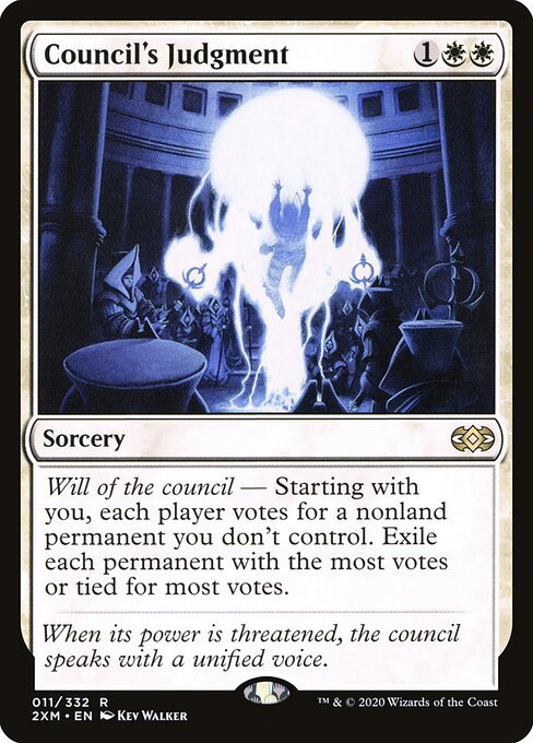 Council's Judgment card from 2XM #11