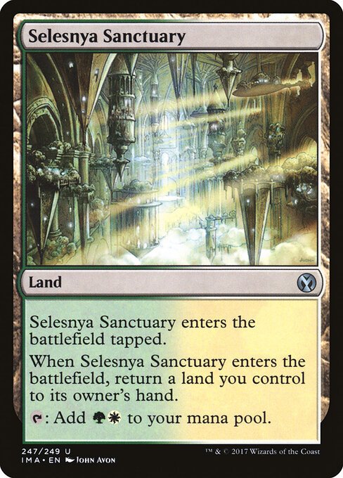 Selesnya Sanctuary card from IMA #247
