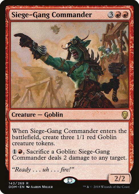 Siege-Gang Commander card from DOM #143