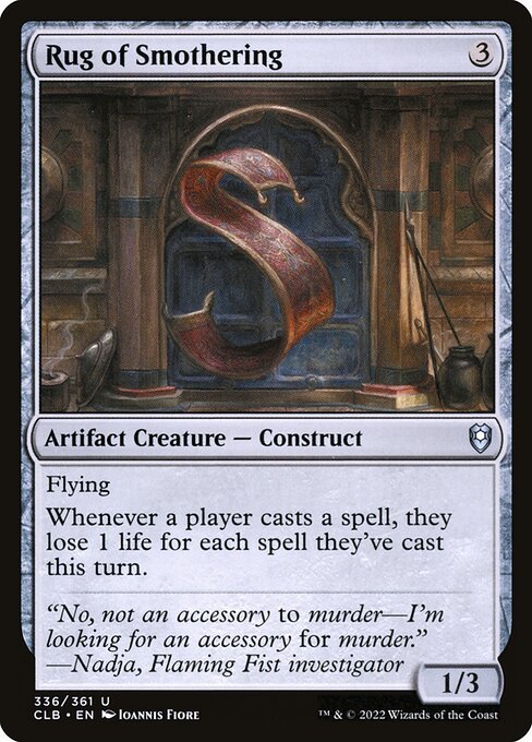 Rug of Smothering card from CLB #336