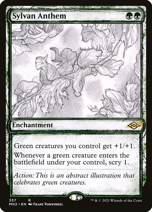 Sylvan Anthem card from MH2 #357
