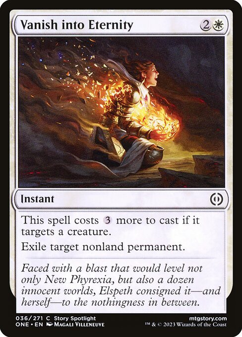 Vanish into Eternity card from ONE #36