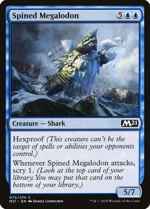 Spined Megalodon card from M21 #72
