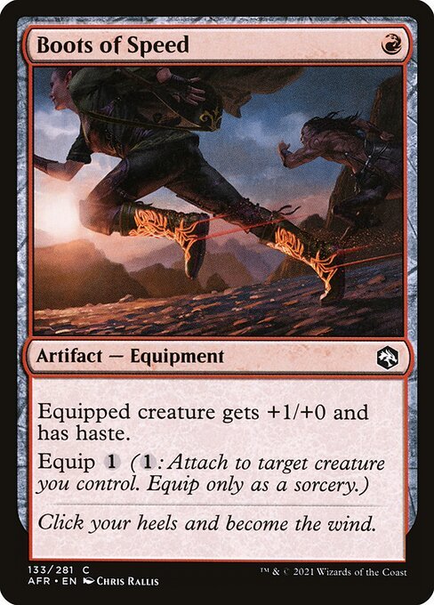 Boots of Speed card from AFR #133