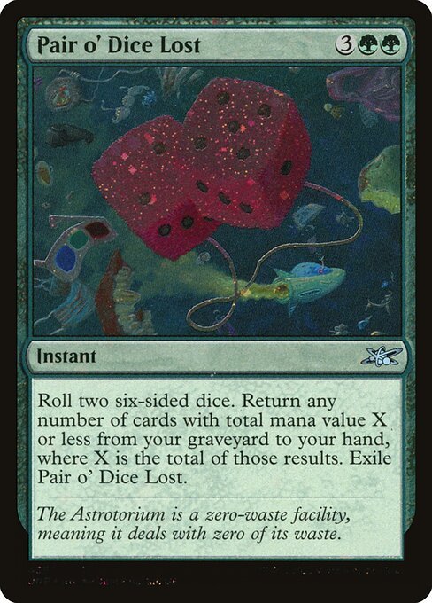 Pair o' Dice Lost card from UNF #435