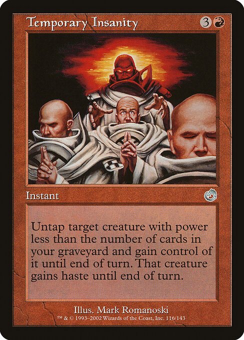 Temporary Insanity card from TOR #116
