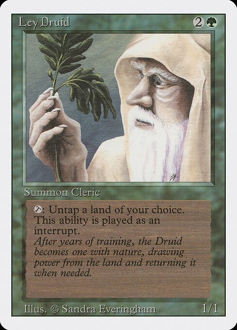 Ley Druid card from 3ED #product-1474