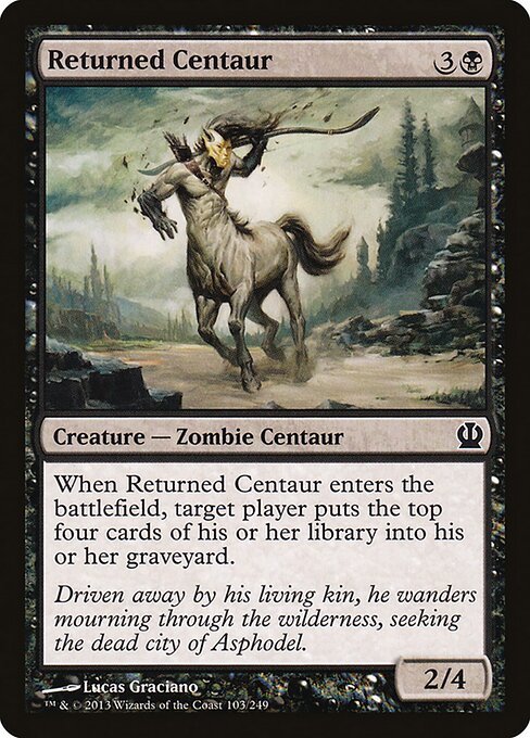 Returned Centaur card from THS #103