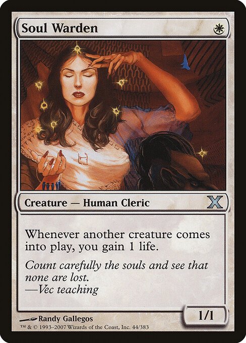 Soul Warden card from 10E #44