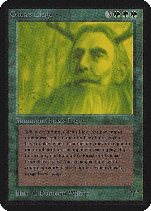 Gaea's Liege card from LEA #product-1122