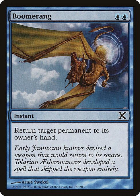 Boomerang card from 10E #70