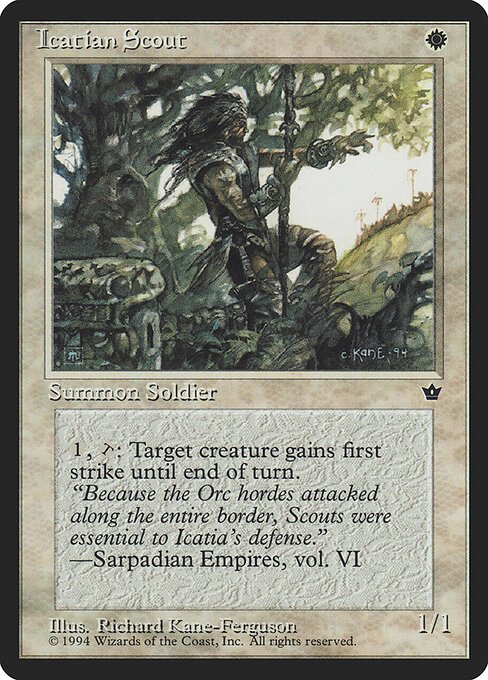 Icatian Scout card from FEM #product-3697