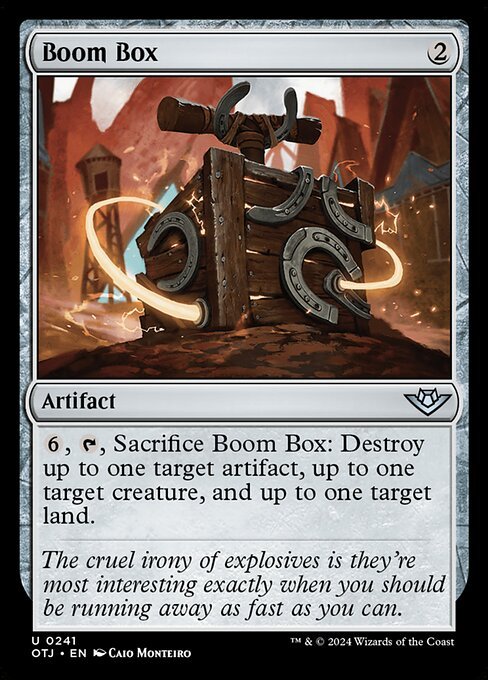 Boom Box card from OTJ #241