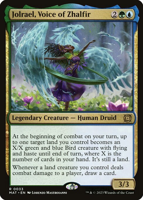 Jolrael, Voice of Zhalfir card from MAT #33
