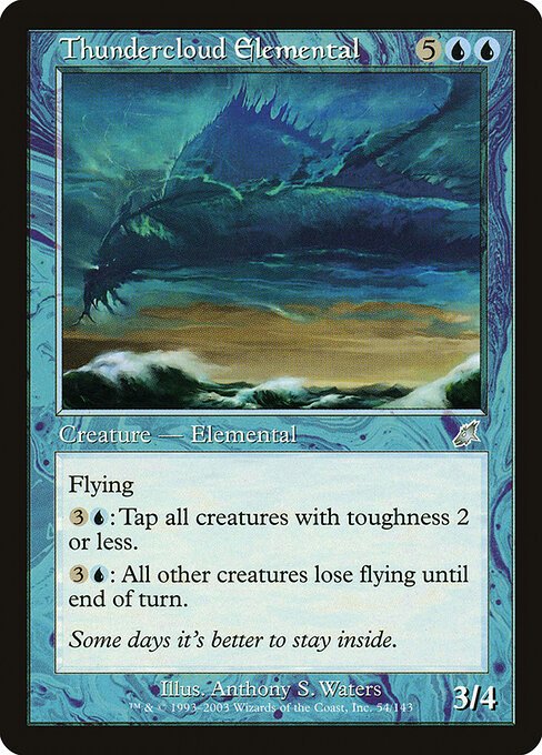 Thundercloud Elemental card from SCG #54