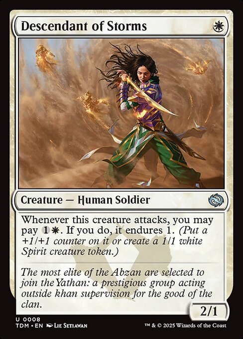 Descendant of Storms card from TDM #8