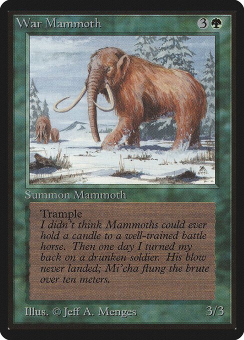 War Mammoth card from LEB #product-8957