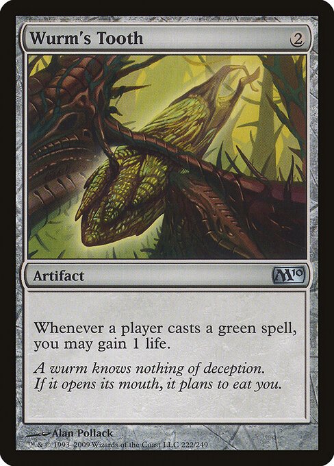 Wurm's Tooth card from M10 #222
