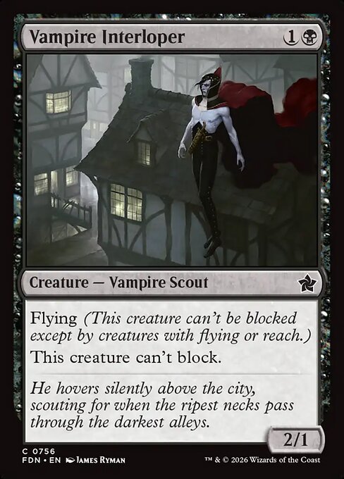 Vampire Interloper card from FDN #756