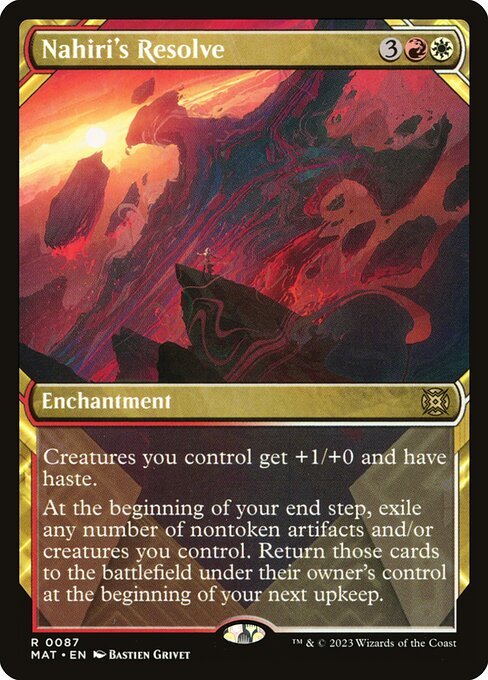 Nahiri's Resolve card from MAT #87