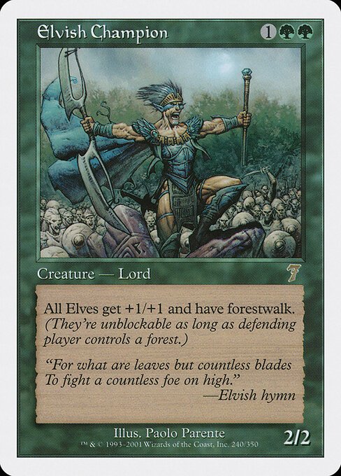 Elvish Champion card from 7ED #240