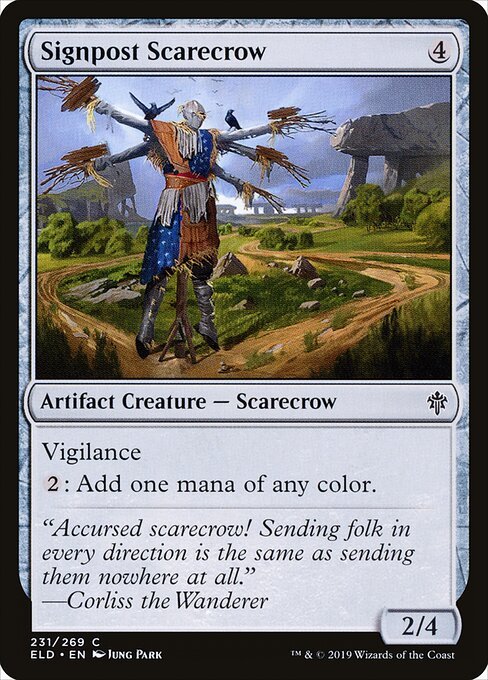 Signpost Scarecrow card from ELD #231