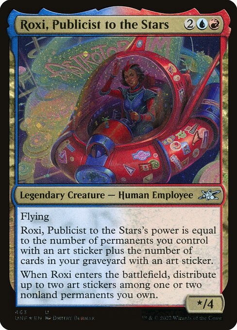 Roxi, Publicist to the Stars card from UNF #463