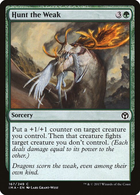 Hunt the Weak card from IMA #167