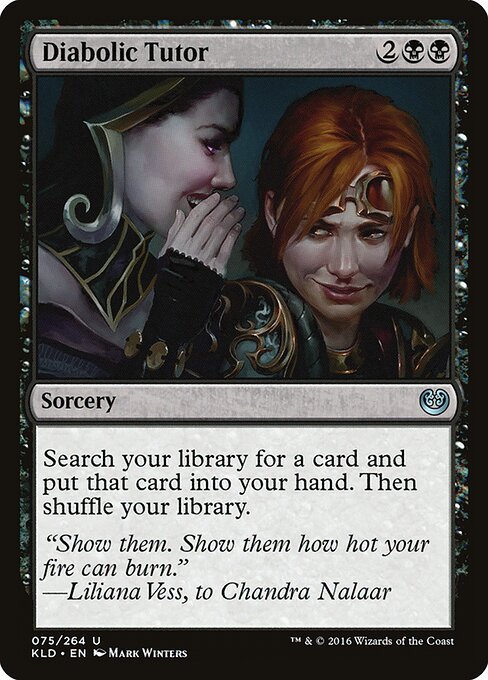 Diabolic Tutor card from KLD #75