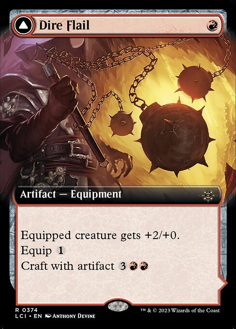 Dire Flail card from LCI #374