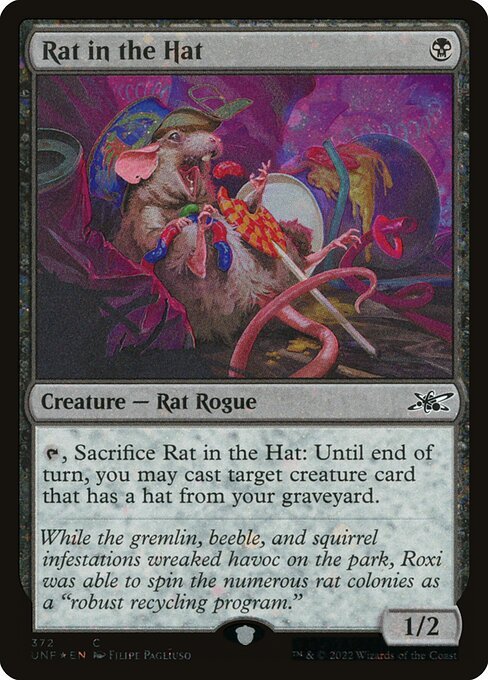 Rat in the Hat card from UNF #372