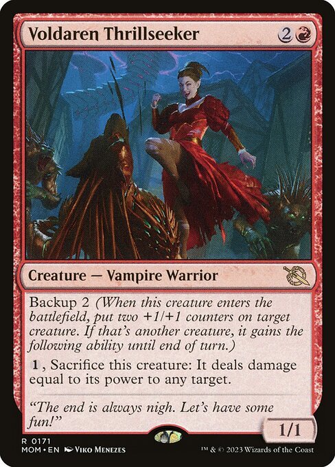 Voldaren Thrillseeker card from MOM #171