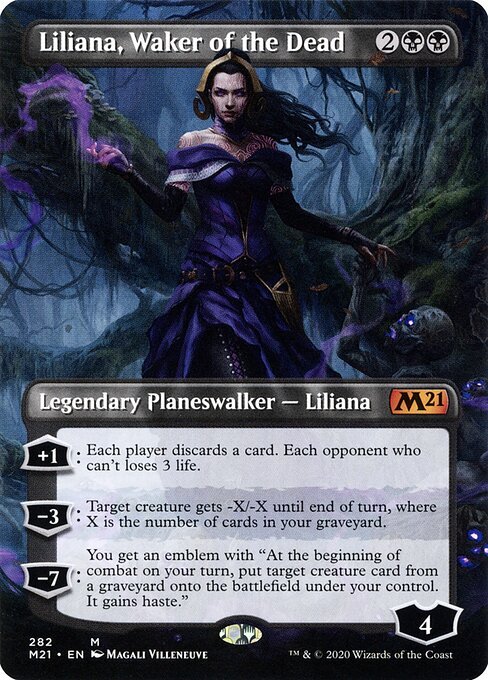 Liliana, Waker of the Dead card from M21 #282