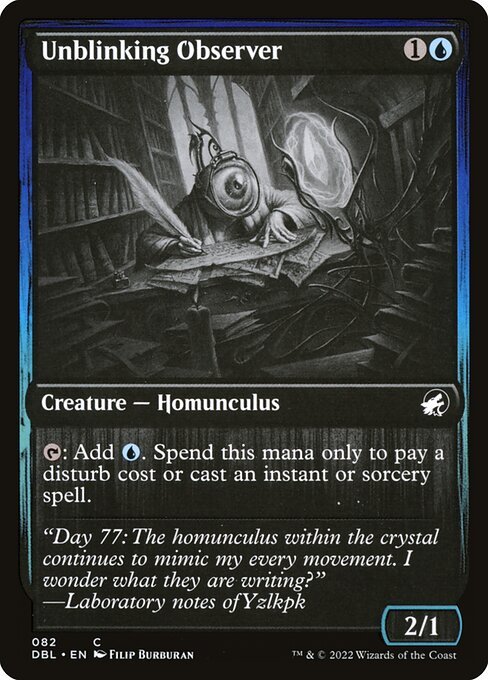 Unblinking Observer card from DBL #82