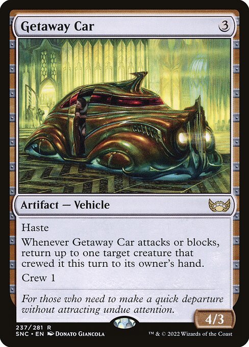 Getaway Car card from SNC #237
