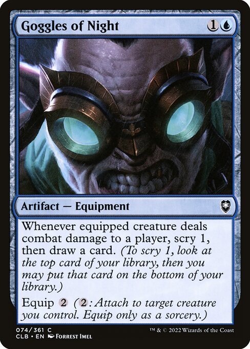 Goggles of Night card from CLB #74
