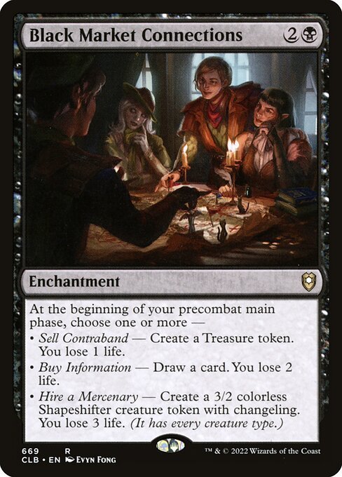 Black Market Connections card from CLB #669