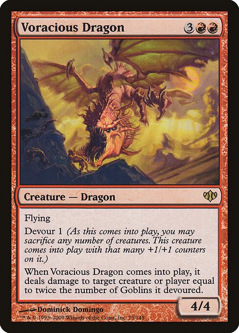 Voracious Dragon card from CON #75