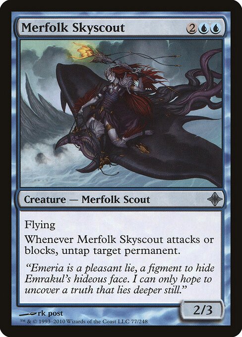 Merfolk Skyscout card from ROE #77